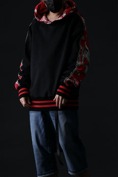 画像をギャラリービューアに読み込む, MASSIMO SABBADIN exclusive HOODY wt. VINTAGE DENIM/BANDANA APP. (dkb1)