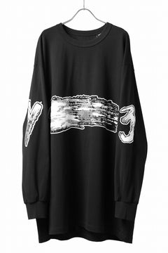 画像をギャラリービューアに読み込む, Y-3 Yohji Yamamoto GRAPHICS LONG SLEEVE TOP / SC JERSEY (BLACK)