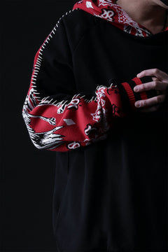 画像をギャラリービューアに読み込む, MASSIMO SABBADIN exclusive HOODY wt. VINTAGE DENIM/BANDANA APP. (dkb1)