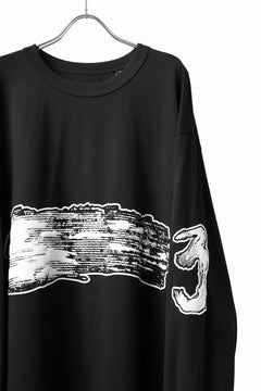 画像をギャラリービューアに読み込む, Y-3 Yohji Yamamoto GRAPHICS LONG SLEEVE TOP / SC JERSEY (BLACK)