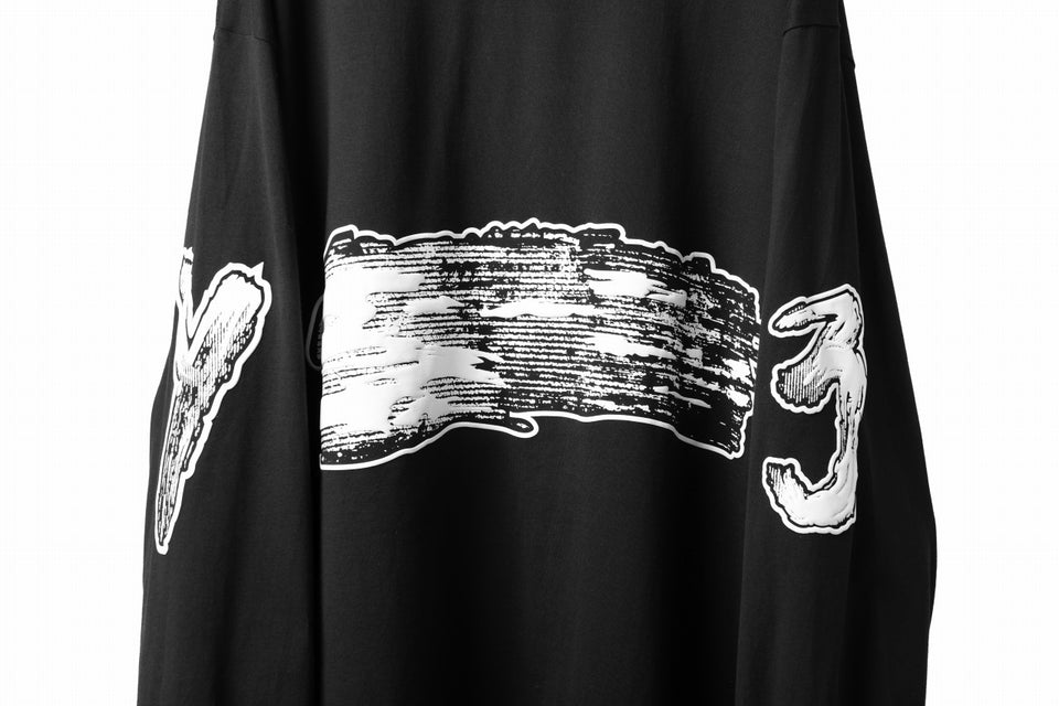 画像をギャラリービューアに読み込む, Y-3 Yohji Yamamoto GRAPHICS LONG SLEEVE TOP / SC JERSEY (BLACK)