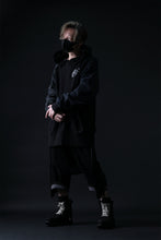 画像をギャラリービューアに読み込む, MASSIMO SABBADIN HOODY wt. HAND DYED VINTAGE DENIM SLEEVE (black)