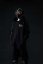 画像をギャラリービューアに読み込む, MASSIMO SABBADIN HOODY wt. HAND DYED VINTAGE DENIM SLEEVE (black)