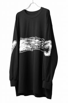 画像をギャラリービューアに読み込む, Y-3 Yohji Yamamoto GRAPHICS LONG SLEEVE TOP / SC JERSEY (BLACK)