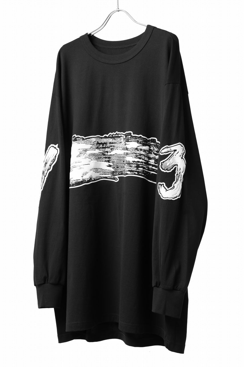 画像をギャラリービューアに読み込む, Y-3 Yohji Yamamoto GRAPHICS LONG SLEEVE TOP / SC JERSEY (BLACK)