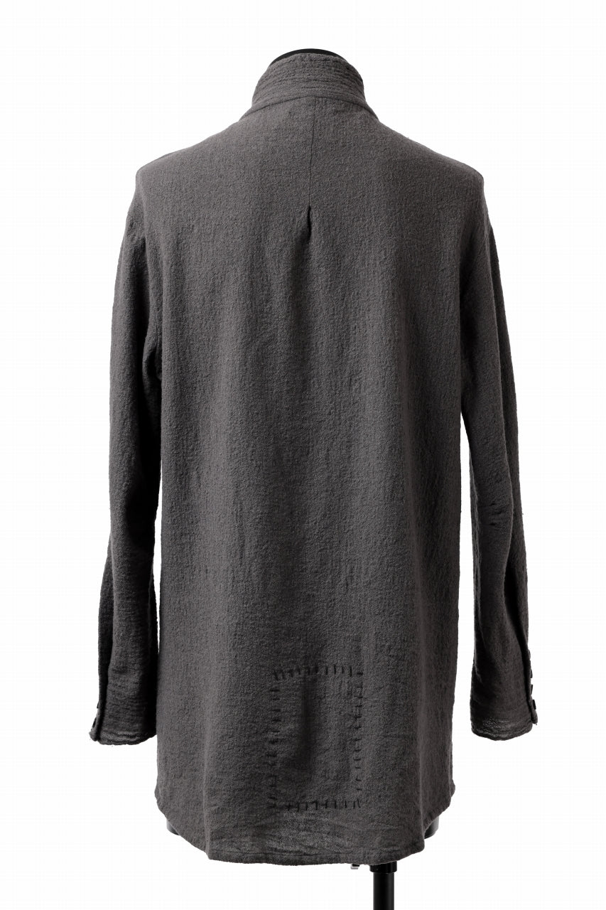 画像をギャラリービューアに読み込む, SOSNOVSKA CRUMPLED EDGES SHIRT (GREY)