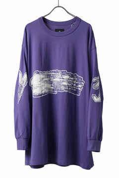 画像をギャラリービューアに読み込む, Y-3 Yohji Yamamoto GRAPHICS LONG SLEEVE TOP / SC JERSEY (PURPLE)