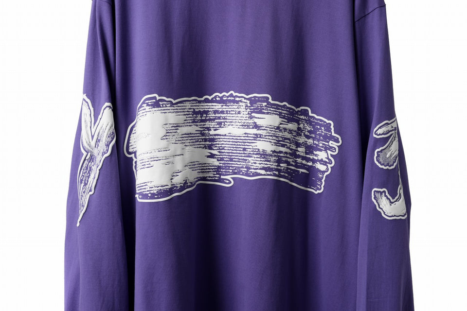 画像をギャラリービューアに読み込む, Y-3 Yohji Yamamoto GRAPHICS LONG SLEEVE TOP / SC JERSEY (PURPLE)