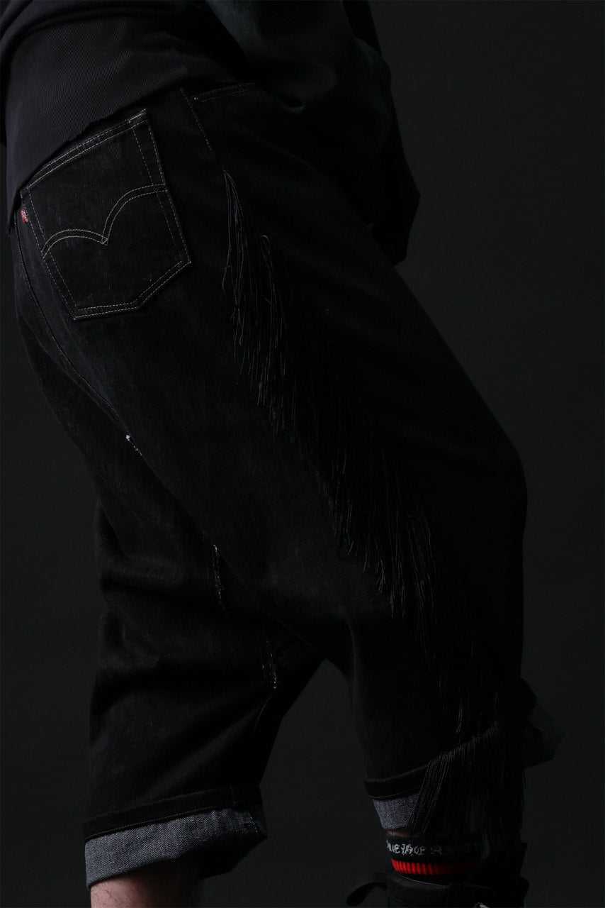 画像をギャラリービューアに読み込む, MASSIMO SABBADIN Re;BUILD "Levi's" DYEING LOWCLOTCH PANTS (black)