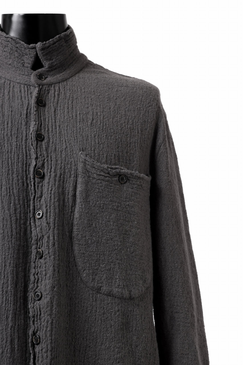画像をギャラリービューアに読み込む, SOSNOVSKA CRUMPLED EDGES SHIRT (GREY)