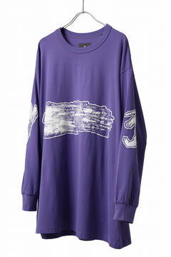 画像をギャラリービューアに読み込む, Y-3 Yohji Yamamoto GRAPHICS LONG SLEEVE TOP / SC JERSEY (PURPLE)