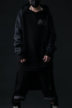 画像をギャラリービューアに読み込む, MASSIMO SABBADIN HOODY wt. HAND DYED VINTAGE DENIM SLEEVE (black)