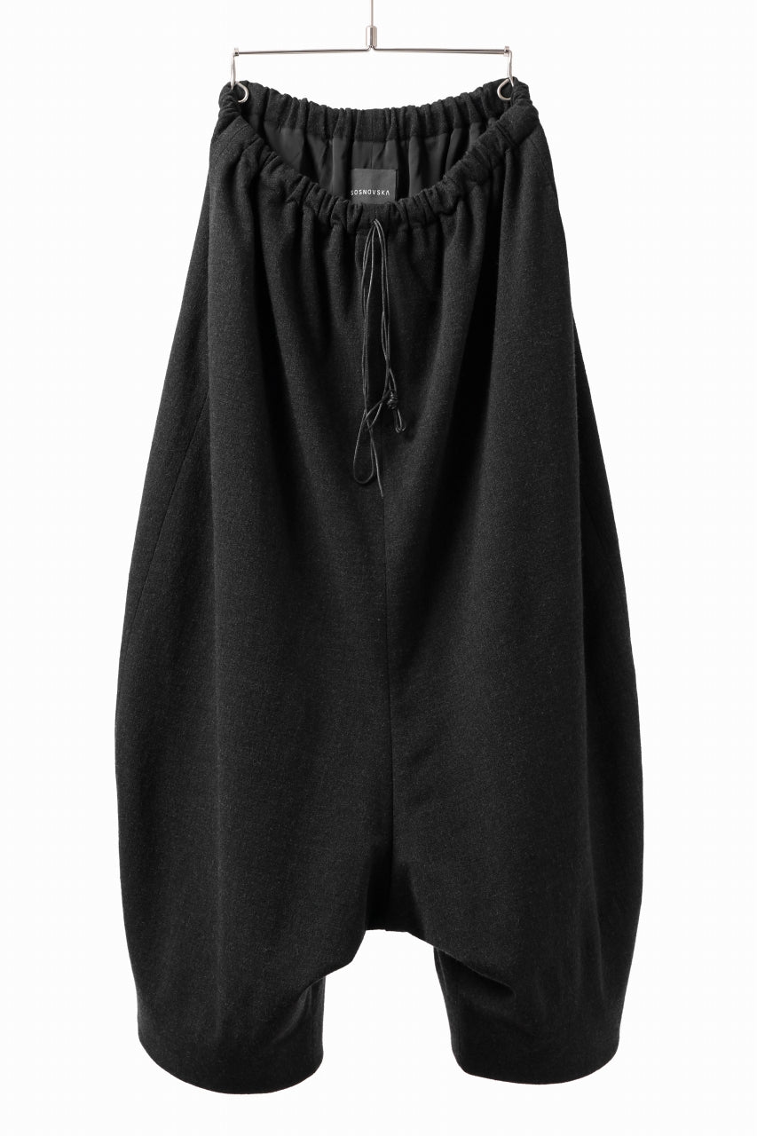 画像をギャラリービューアに読み込む, SOSNOVSKA RALL WOOLEN PANTS (BLACK)