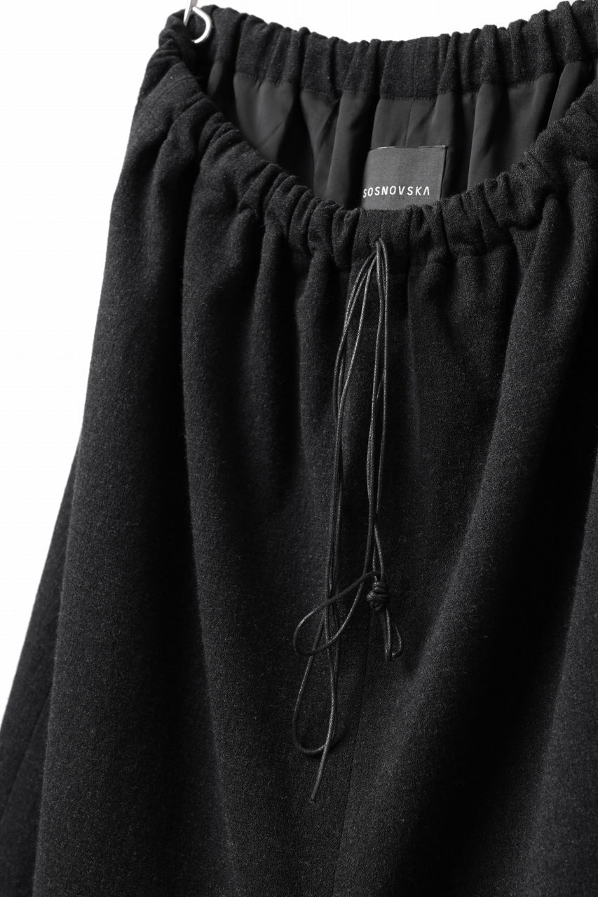 画像をギャラリービューアに読み込む, SOSNOVSKA RALL WOOLEN PANTS (BLACK)