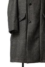 画像をギャラリービューアに読み込む, KLASICA SAULT FOLK DOUBLE BREASTED OVER COAT / CLASSIC HERRING BONE (BLACK)