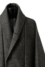 画像をギャラリービューアに読み込む, KLASICA SAULT FOLK DOUBLE BREASTED OVER COAT / CLASSIC HERRING BONE (BLACK)