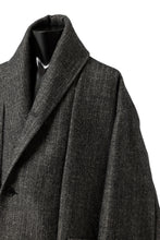 画像をギャラリービューアに読み込む, KLASICA SAULT FOLK DOUBLE BREASTED OVER COAT / CLASSIC HERRING BONE (BLACK)