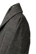 画像をギャラリービューアに読み込む, KLASICA SAULT FOLK DOUBLE BREASTED OVER COAT / CLASSIC HERRING BONE (BLACK)
