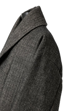 画像をギャラリービューアに読み込む, KLASICA SAULT FOLK DOUBLE BREASTED OVER COAT / CLASSIC HERRING BONE (BLACK)