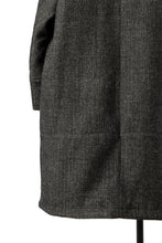 画像をギャラリービューアに読み込む, KLASICA SAULT FOLK DOUBLE BREASTED OVER COAT / CLASSIC HERRING BONE (BLACK)