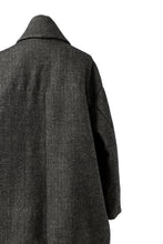 画像をギャラリービューアに読み込む, KLASICA SAULT FOLK DOUBLE BREASTED OVER COAT / CLASSIC HERRING BONE (BLACK)