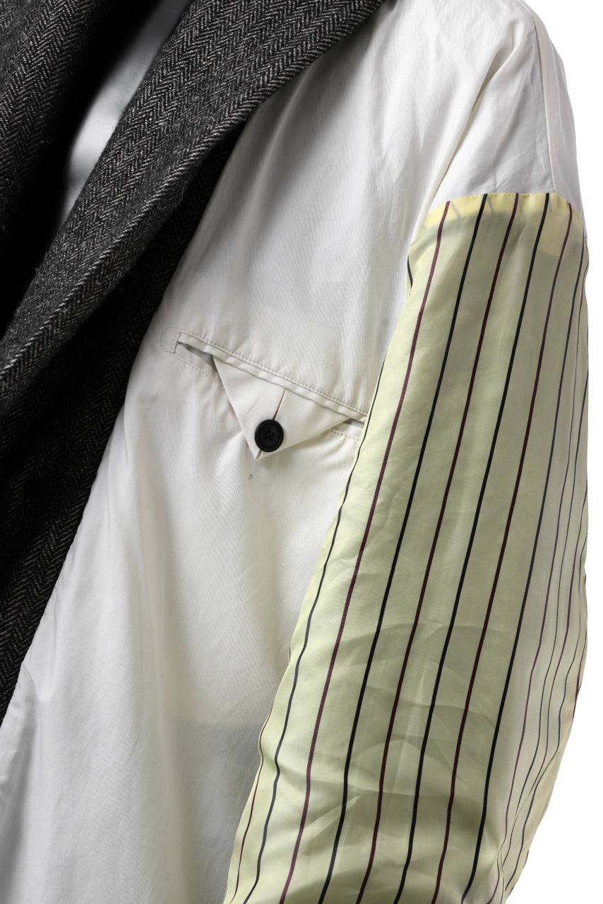 画像をギャラリービューアに読み込む, KLASICA SAULT FOLK DOUBLE BREASTED OVER COAT / CLASSIC HERRING BONE (BLACK)