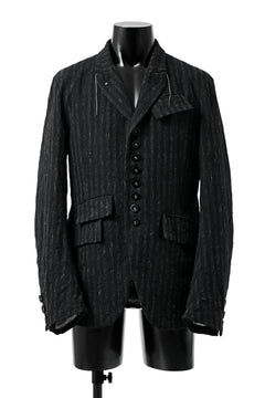 画像をギャラリービューアに読み込む, KLASICA HUNTS 10 BUTTONS DOLL BLAZER / LIGHT WEIGHT BLUR STRIPES (INK BLACK)