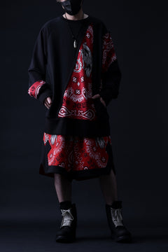 画像をギャラリービューアに読み込む, MASSIMO SABBADIN TOPS wt. CRAZY-PANEL BANDANA APP. (bk red)