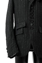 画像をギャラリービューアに読み込む, KLASICA HUNTS 10 BUTTONS DOLL BLAZER / LIGHT WEIGHT BLUR STRIPES (INK BLACK)