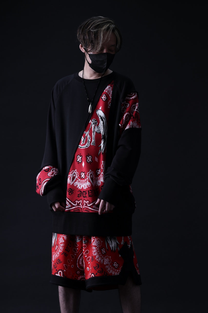 画像をギャラリービューアに読み込む, MASSIMO SABBADIN TOPS wt. CRAZY-PANEL BANDANA APP. (bk red)