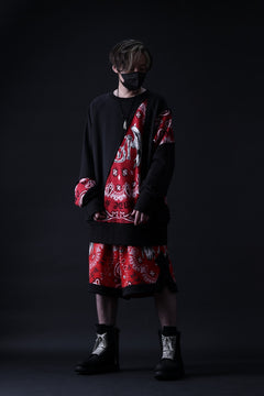 画像をギャラリービューアに読み込む, MASSIMO SABBADIN TOPS wt. CRAZY-PANEL BANDANA APP. (bk red)