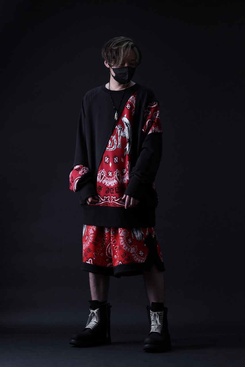 画像をギャラリービューアに読み込む, MASSIMO SABBADIN TOPS wt. CRAZY-PANEL BANDANA APP. (bk red)