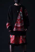 画像をギャラリービューアに読み込む, MASSIMO SABBADIN TOPS wt. CRAZY-PANEL BANDANA APP. (bk red)