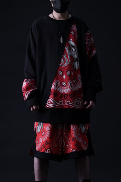 画像をギャラリービューアに読み込む, MASSIMO SABBADIN TOPS wt. CRAZY-PANEL BANDANA APP. (bk red)