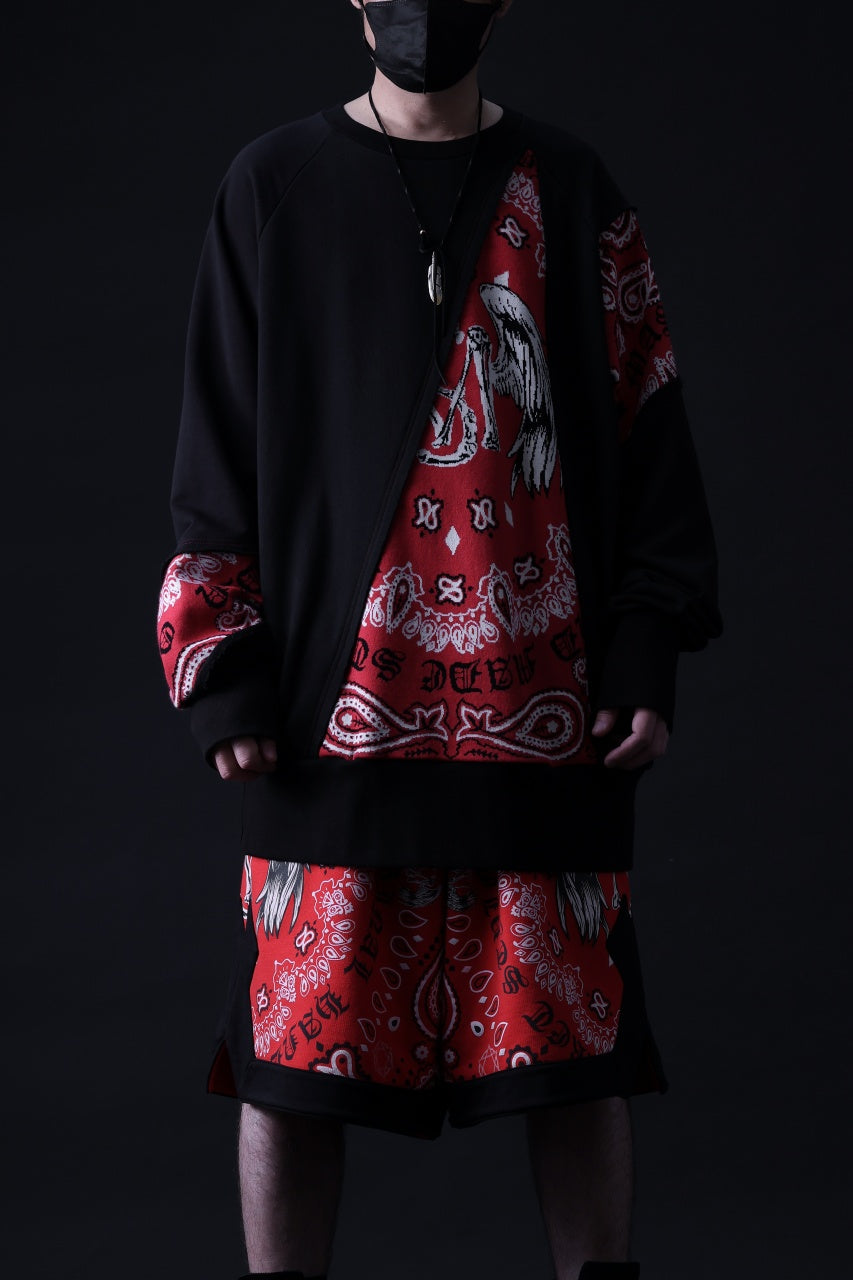 画像をギャラリービューアに読み込む, MASSIMO SABBADIN TOPS wt. CRAZY-PANEL BANDANA APP. (bk red)