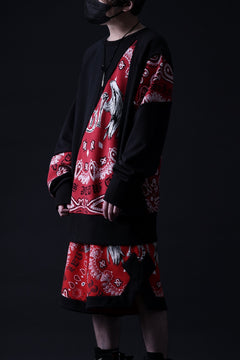 画像をギャラリービューアに読み込む, MASSIMO SABBADIN TOPS wt. CRAZY-PANEL BANDANA APP. (bk red)