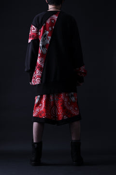 画像をギャラリービューアに読み込む, MASSIMO SABBADIN TOPS wt. CRAZY-PANEL BANDANA APP. (bk red)