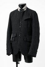 画像をギャラリービューアに読み込む, KLASICA HUNTS 10 BUTTONS DOLL BLAZER / LIGHT WEIGHT BLUR STRIPES (INK BLACK)