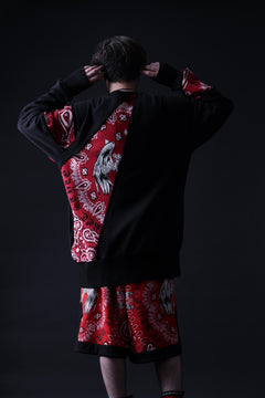 画像をギャラリービューアに読み込む, MASSIMO SABBADIN TOPS wt. CRAZY-PANEL BANDANA APP. (bk red)