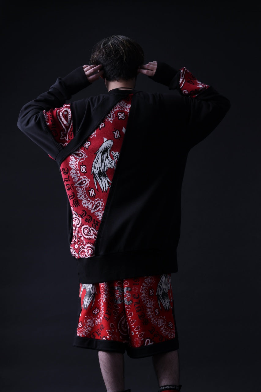 画像をギャラリービューアに読み込む, MASSIMO SABBADIN TOPS wt. CRAZY-PANEL BANDANA APP. (bk red)