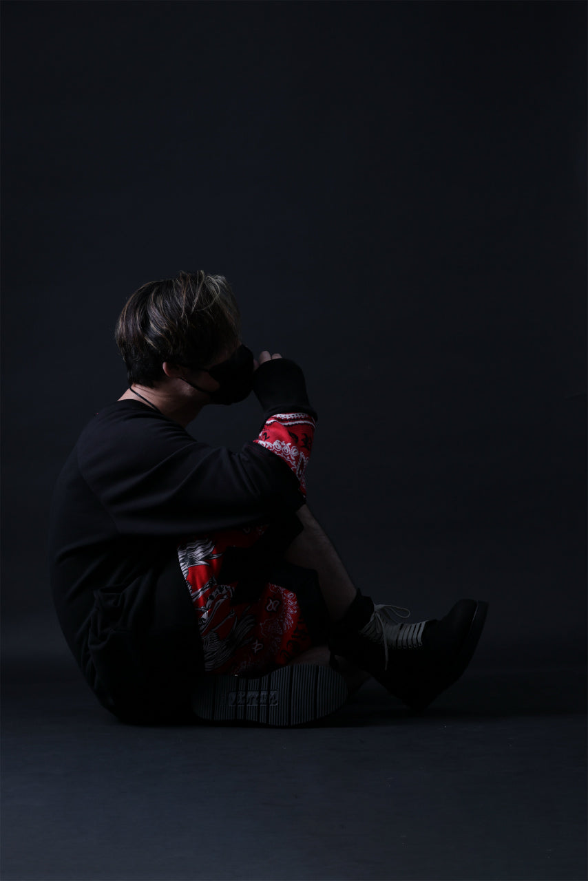 画像をギャラリービューアに読み込む, MASSIMO SABBADIN TOPS wt. CRAZY-PANEL BANDANA APP. (bk red)