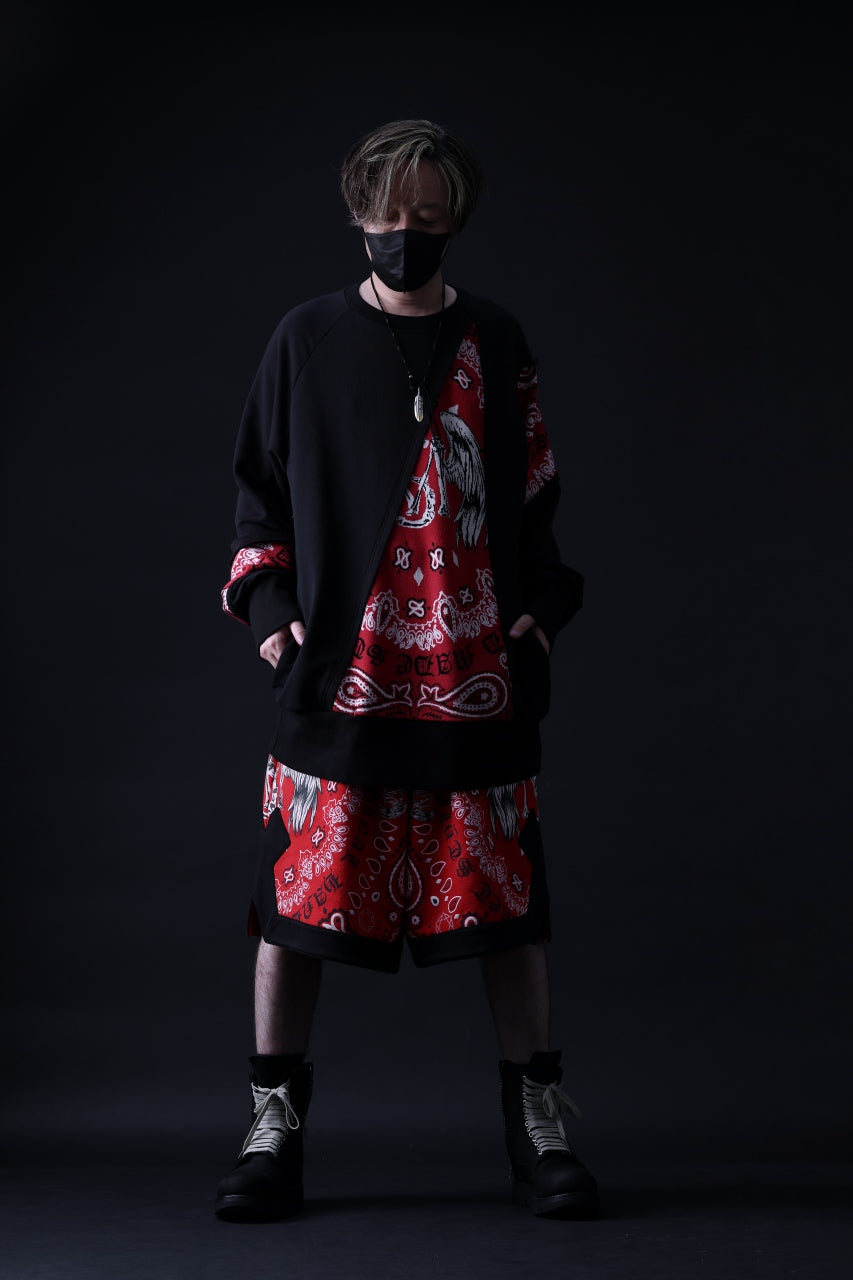 画像をギャラリービューアに読み込む, MASSIMO SABBADIN TOPS wt. CRAZY-PANEL BANDANA APP. (bk red)
