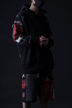 画像をギャラリービューアに読み込む, MASSIMO SABBADIN FULL BORO SARROUEL SHORTS (boro v1 red)