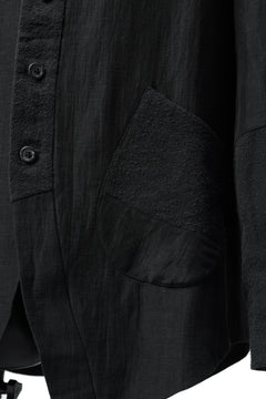 画像をギャラリービューアに読み込む, SOSNOVSKA COMBINED SILK BLAZER (BLACK)