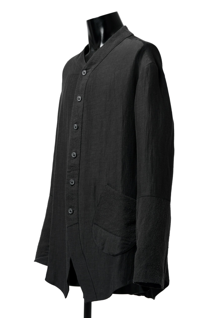 画像をギャラリービューアに読み込む, SOSNOVSKA COMBINED SILK BLAZER (BLACK)