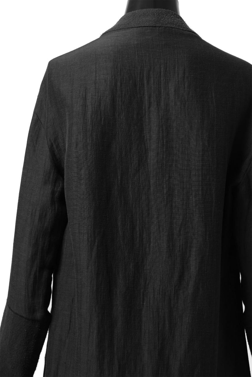 画像をギャラリービューアに読み込む, SOSNOVSKA COMBINED SILK BLAZER (BLACK)