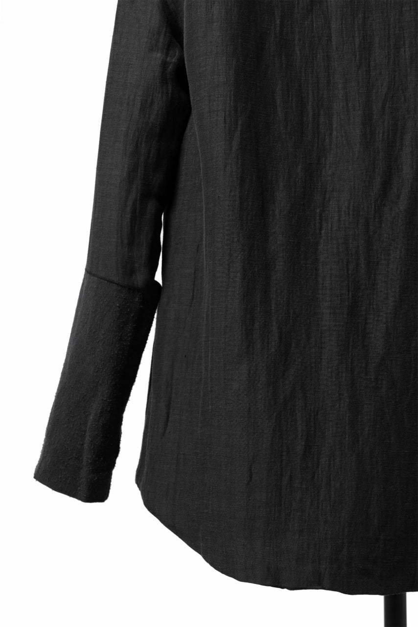 画像をギャラリービューアに読み込む, SOSNOVSKA COMBINED SILK BLAZER (BLACK)