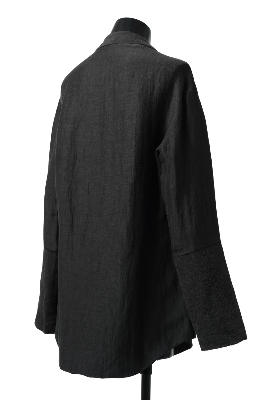 画像をギャラリービューアに読み込む, SOSNOVSKA COMBINED SILK BLAZER (BLACK)