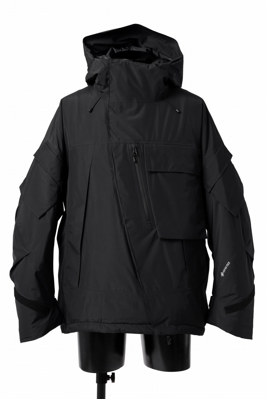 画像をギャラリービューアに読み込む, D-VEC x ALMOSTBLACK HOODED JACKET / GORE-TEX PRODUCT 2L PRIMALOFT SHELL (BLACK)
