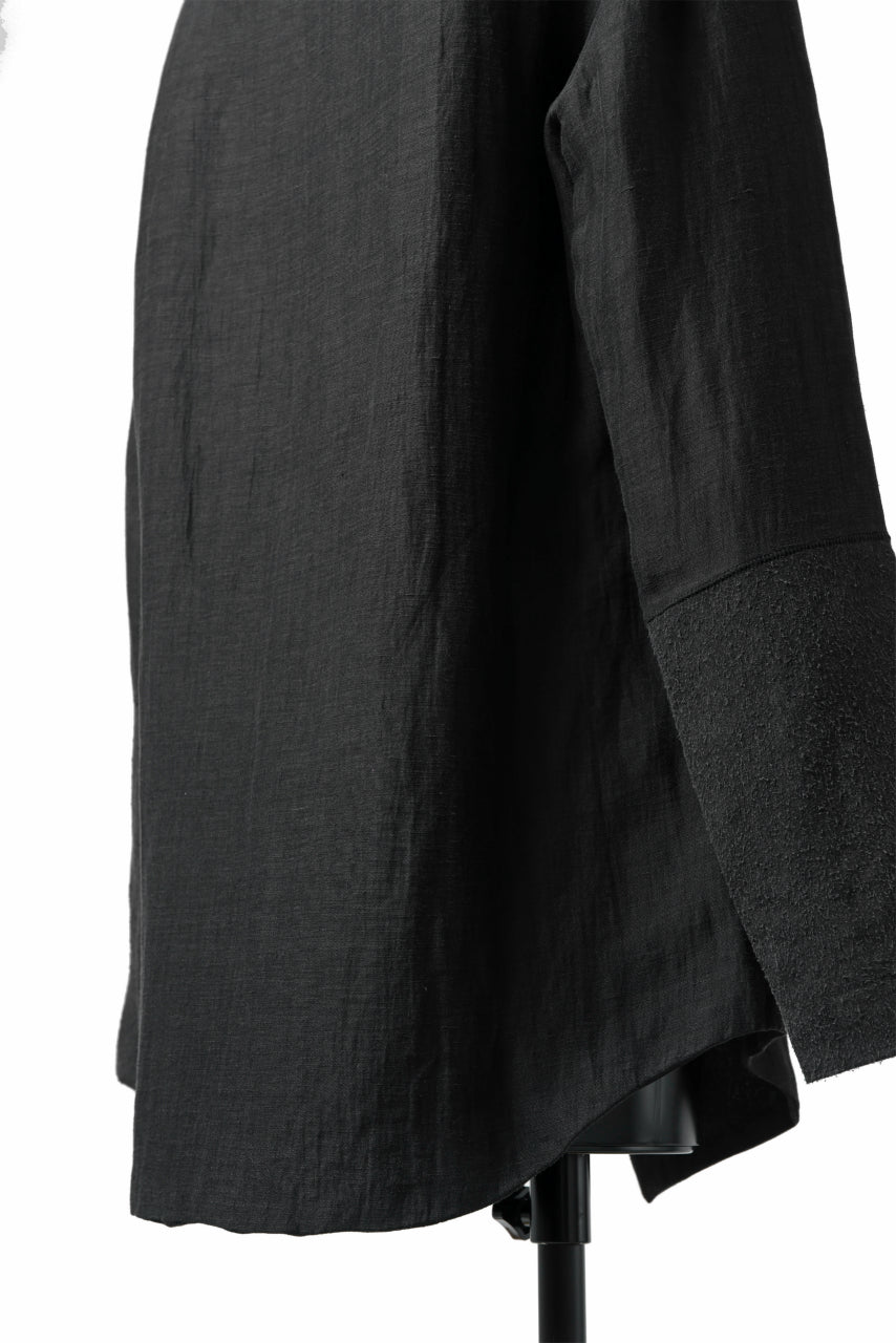 画像をギャラリービューアに読み込む, SOSNOVSKA COMBINED SILK BLAZER (BLACK)